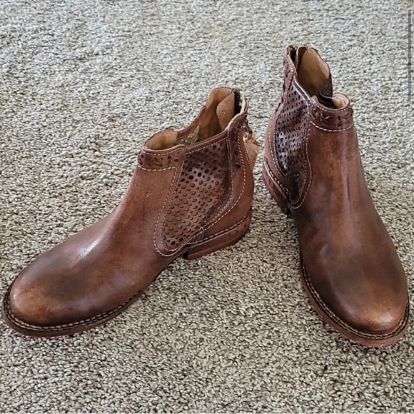 NIB - BED STU “BAYLENE” Teak Driftwood Leather Boots SIZE 7 - NEVER WORN - Picture 4 of 13